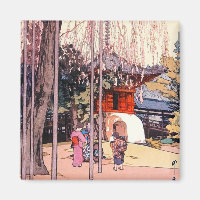 Coola japanese Cherry Träd i Kawagoe Yoshida art