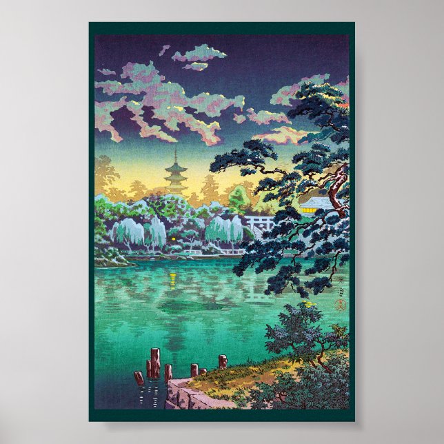 Coola japanese Ueno Shinobazu Pond Tsuchiya Koitsu Poster (Framsidan)