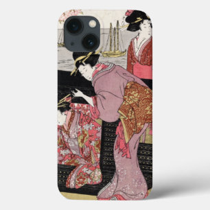 Coola japanese ukiyo-e trio geisha dam rulla