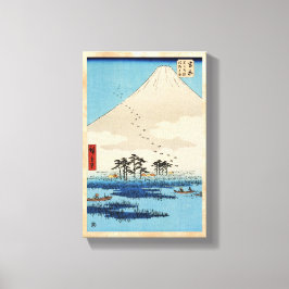 Coola japanese vintage ukiyo-e MounFuji-vy Canvastryck