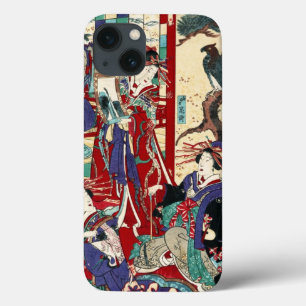 Coola japanese vintage ukiyo-e trio geisha rulla