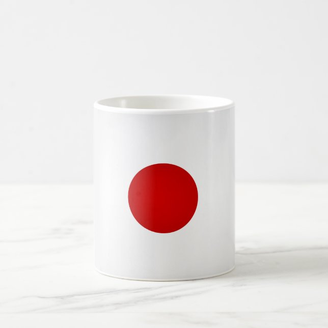 Coola Japansk Flagga Kaffemugg (Center)