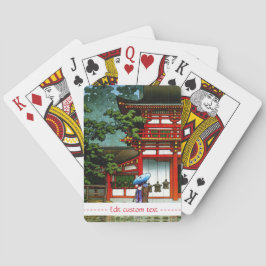Coola japansk klassisk Kasuga-regnshrine Casinokort