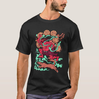 Coola Japansk Oni Ogre Demon Kuniyoshi Monster Uki T Shirt