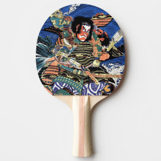 Coola japansk ukiyo-e legendariska krigare samurai pingisracket