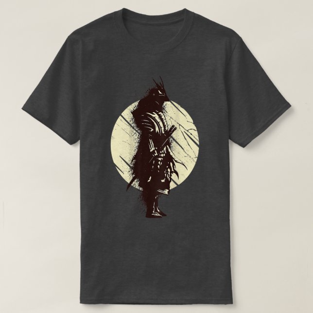 Coola Japanska Samurai Warrior Backside T-Shirt (2 (Design framsida)