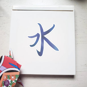 Coola Japanska Vatten Kanji Klistermärken