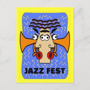 Coola Jazz Abstrakt Cubism , Jazz Fest 2011 Vykort