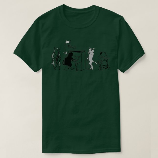Coola Jazz Cats T Shirt (Design framsida)