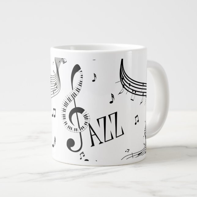 Coola Jazz Music Jumbo Mugg (Framsida höger)