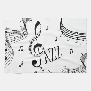 Coola Jazz Music Kökshandduk
