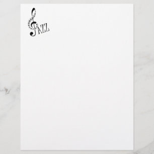 Coola Jazz Music Stationery Papper