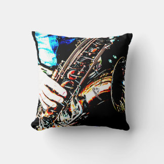 Coola Jazz Sax Saxaphone Music Älskare Musician Kudde