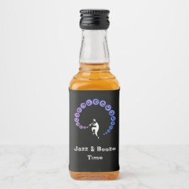 Coola Jazz Trumpet Musician Blue Music Birthday Spritflaskor Etikett