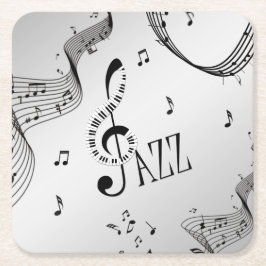 Coola Jazz Underlägg Papper Kvadrat
