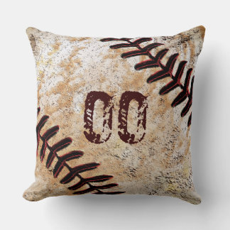 Coola Jersey Number eller Monogram Baseball Pillow Kudde