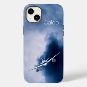 Coola Jet Flygplan som flyger i Himlar Pilot Slim