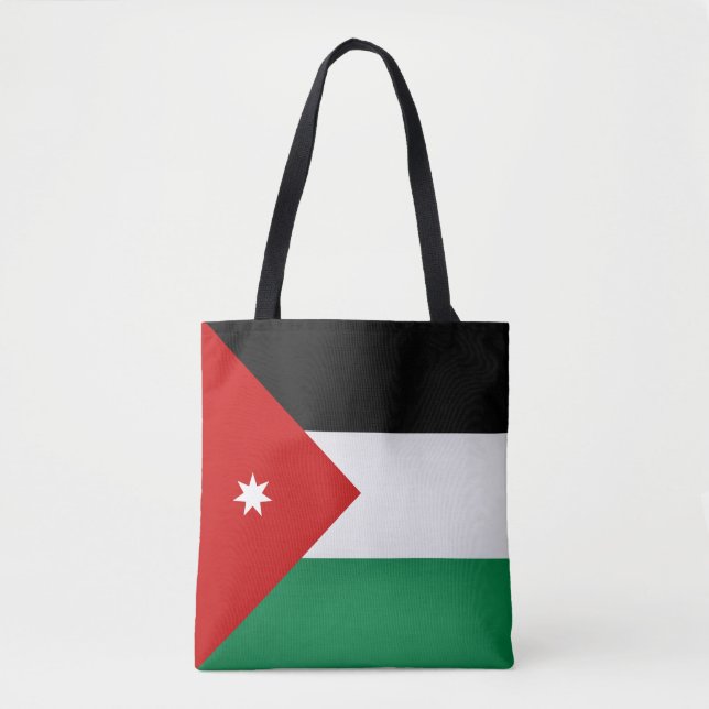 Coola Jordanien Flagga Mode Tygkasse (Framsida)