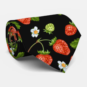 coola jordgubbsfrukt mönster slips