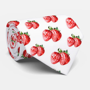 coola jordgubbsfrukt mönster slips