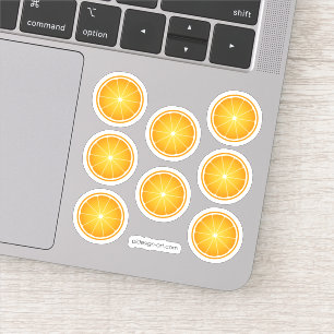 Coola Juicy Orange fruslices mönster Klistermärken