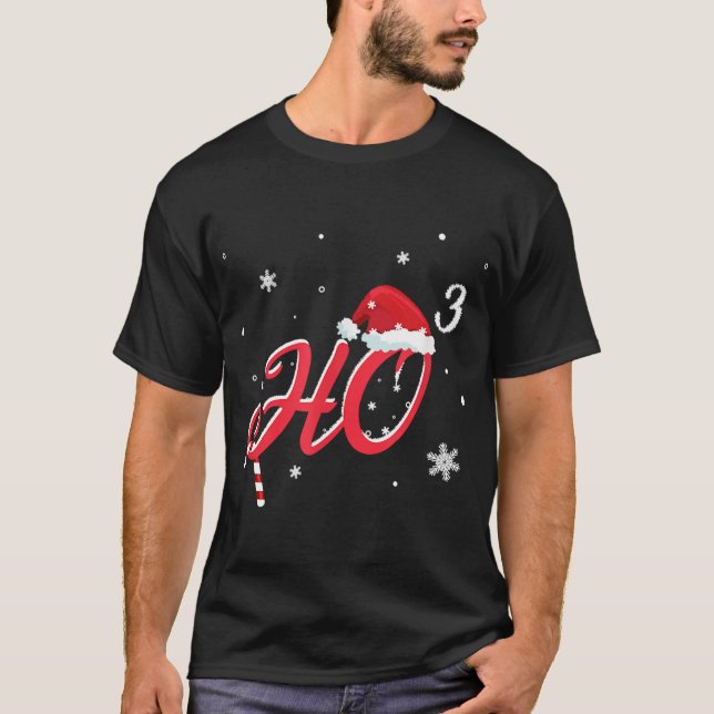 Coola jul HO-3 Santa Hat Funny T Shirt (Framsida)