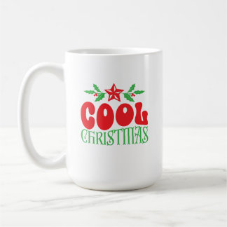 Coola jul Mugg - Retro Helgdag Cheer in Red &