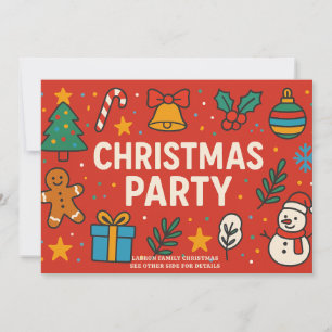 Coola jul Party Inbjudan - Helgdag Firande!