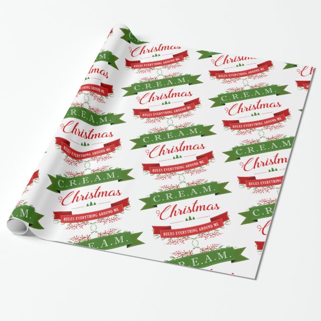 Coola Julafton Wrapping Papper Funny Presentpapper (Utrullad)