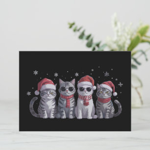 Coola julkatten Söt kattälskare Kattmamma jul Julkort