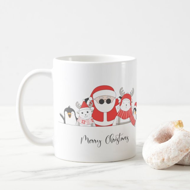 Coola Jultomten jul Kaffemugg (Med munk)