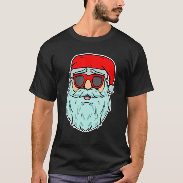 Coola Jultomten Sunglasses Julafton Party Merry Ch T Shirt (Framsida)