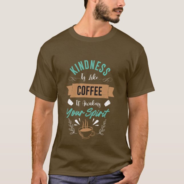 coola kaffe ord art T-Shirt (Framsida)