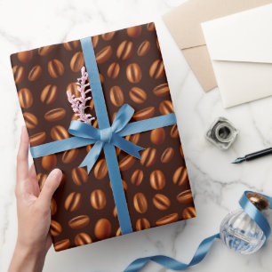 coola kaffebönor i mönster party presentpapper