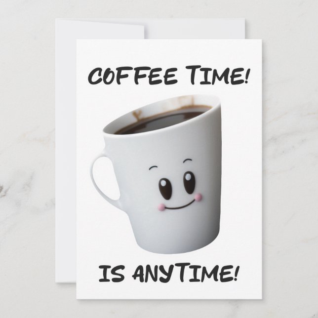 coola-kaffet kopp är av hög kvalitet inbjudningar (Framsida)