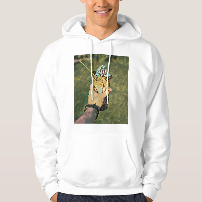 Coola kall frysa glass hoodie (Framsida)