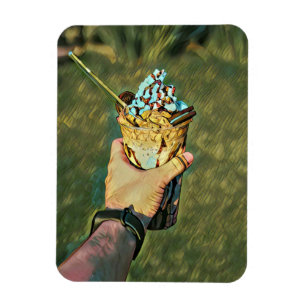 Coola kall frysa glass magnet