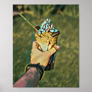 Coola kall frysa glass poster