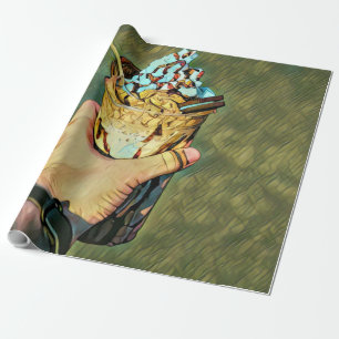 Coola kall frysa glass presentpapper