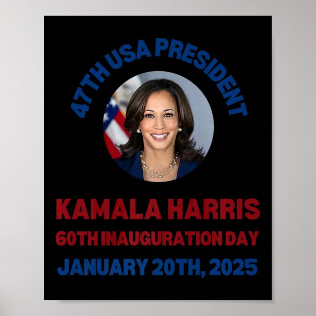 Coola Kamala Harris 2024 Invigningsdag Souvenir Poster (Framsidan)