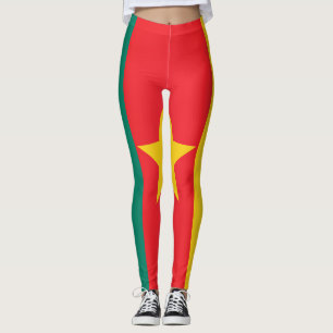 Coola Kamerun Flagga Mode Leggings