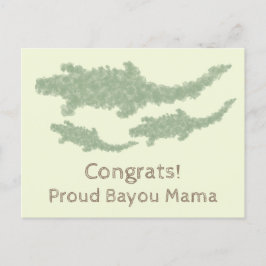 Coola kamouflagedje alligatorer - genomskinlig. vykort