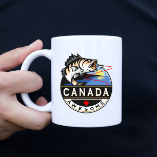 Coola Kanada Fantastisk utanför fiskets Vapensköld Kaffemugg