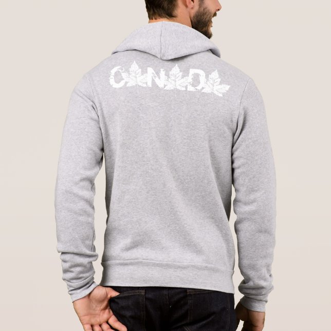 Coola Kanada Jacka Manar Kanada Hoodie Souvenir Tröja (Baksida)