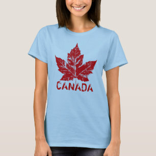 Coola Kanada T-shirt Retro Maple Löv Souvenir