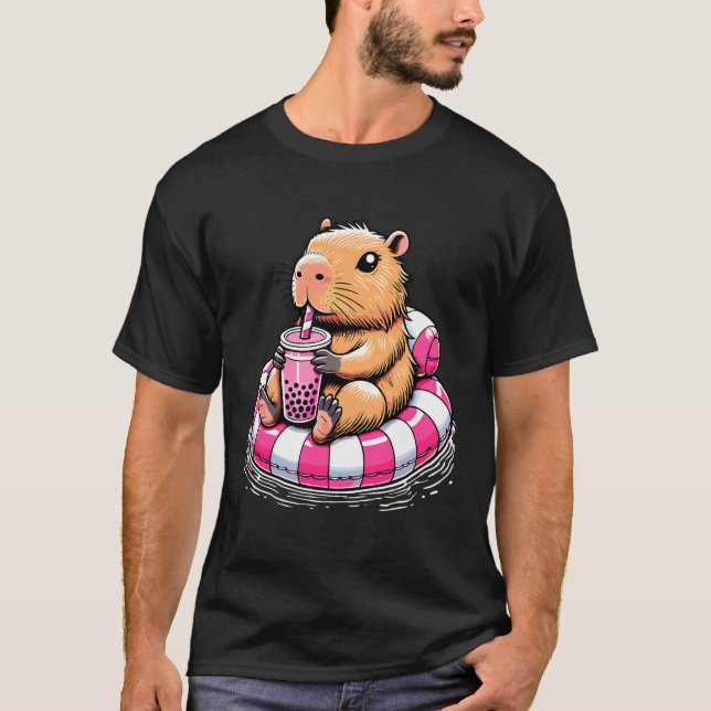 Coola Kapybara-vibbar - Roligt Kapybara-present -  T Shirt (Framsida)