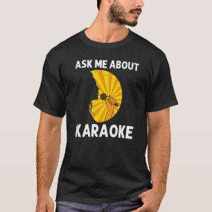 Coola Karaoke För manar Women Singer Microphone Ka T Shirt