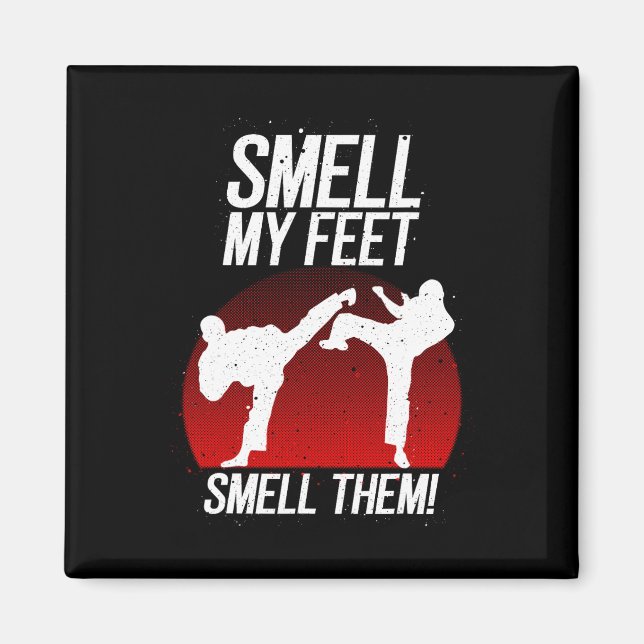 Coola Karate Gift for Boys Girls Funny Smell My Fe Magnet (Framsidan)