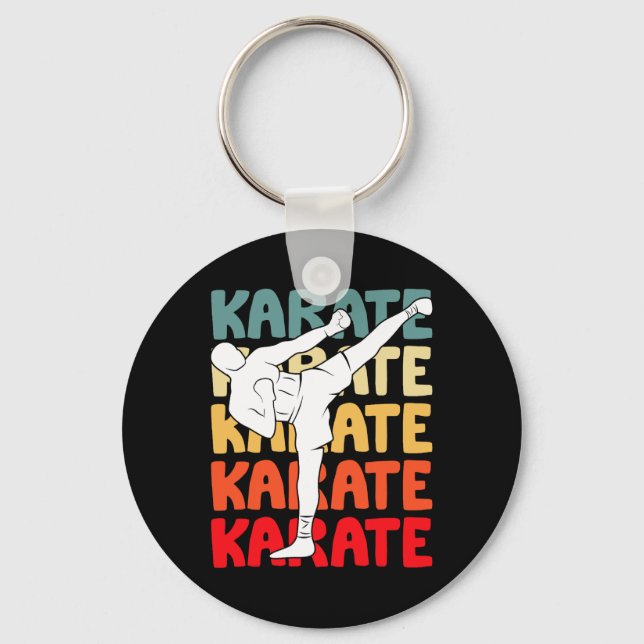Coola Karate Gift Ideas Boys Karate Nyckelring (Framsida)