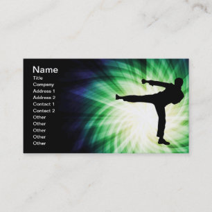 Coola Karate Kick Visitkort